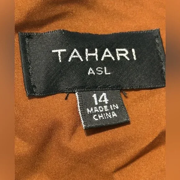 Tahari ASL Women’s Faux Suede Sheath Dress Size 14 Walnut NWT - Picture 7 of 10